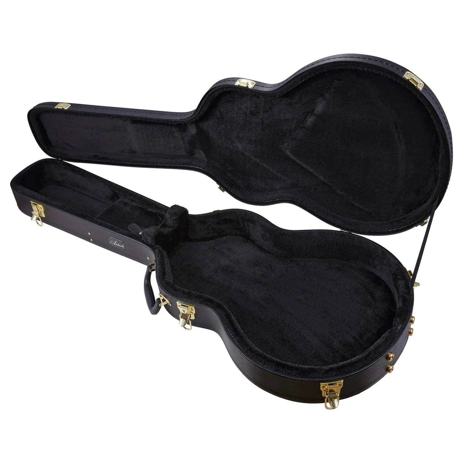 Artist JC450 Black Arch Top Hard Guitar Case Fits 335 - Image 5