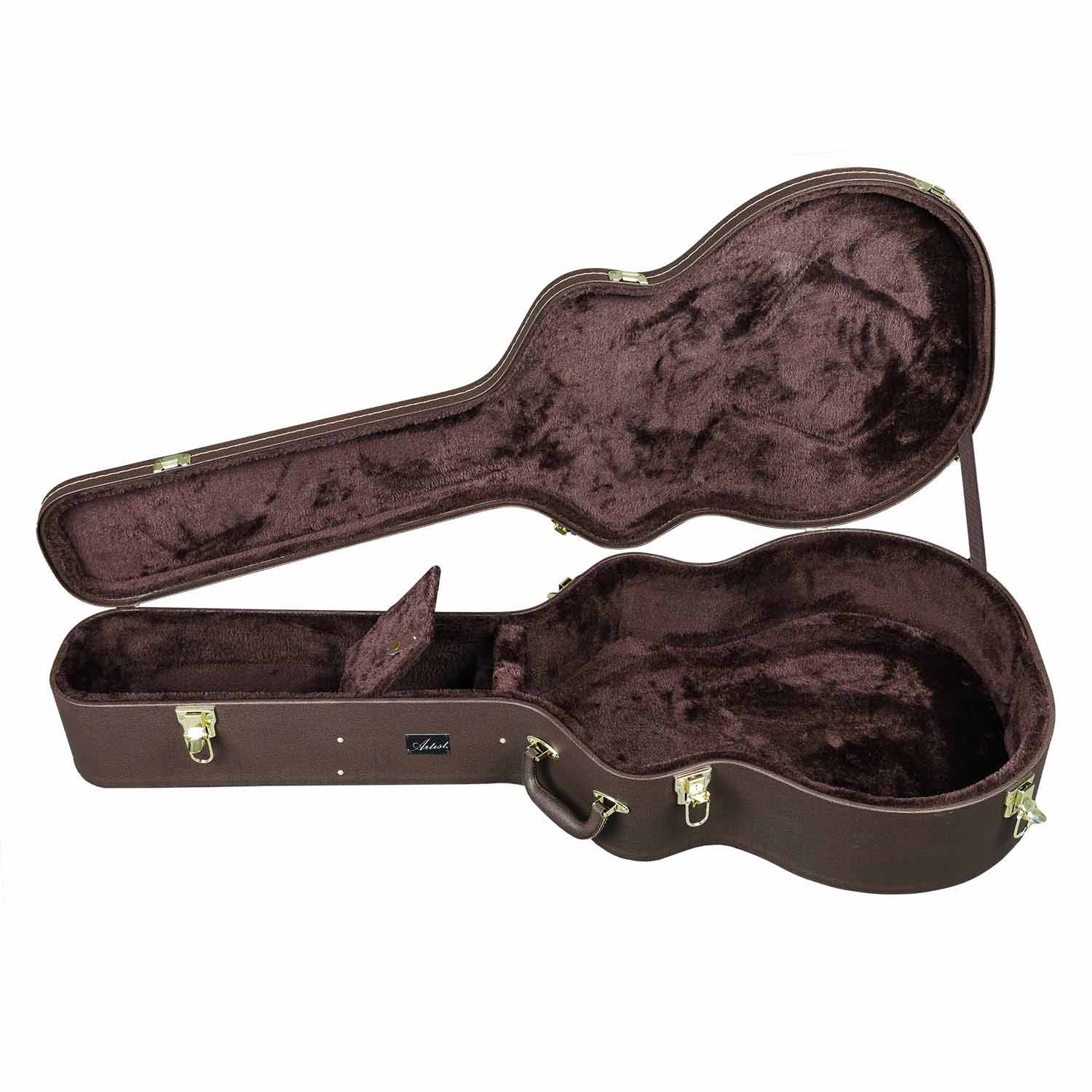 Artist JC500BR Jumbo-Large Guitar Arch Top Hard Case w/ Lock - Image 7