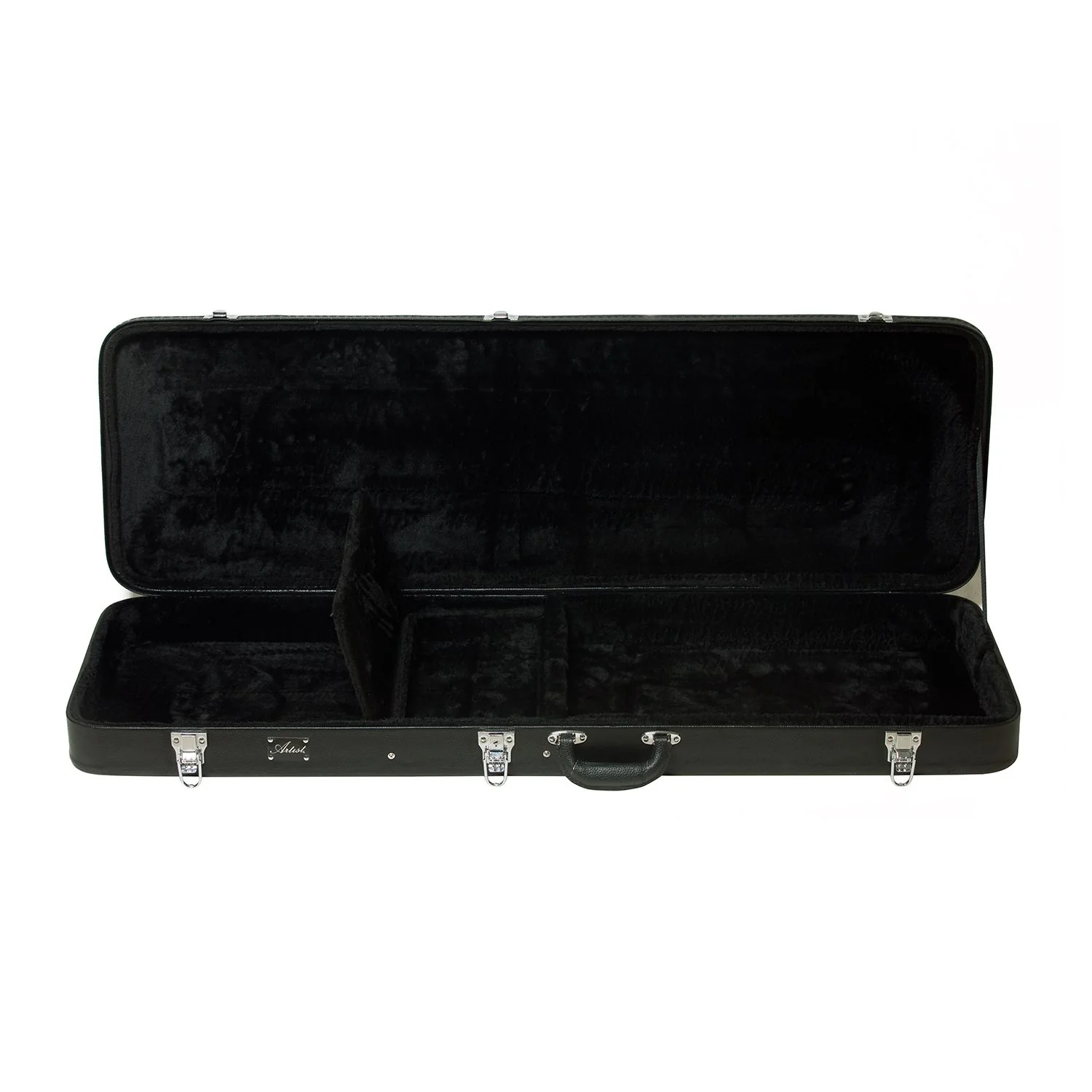 Artist REBC300RC Black Bass Guitar Hard Case w/ Lock - Image 6