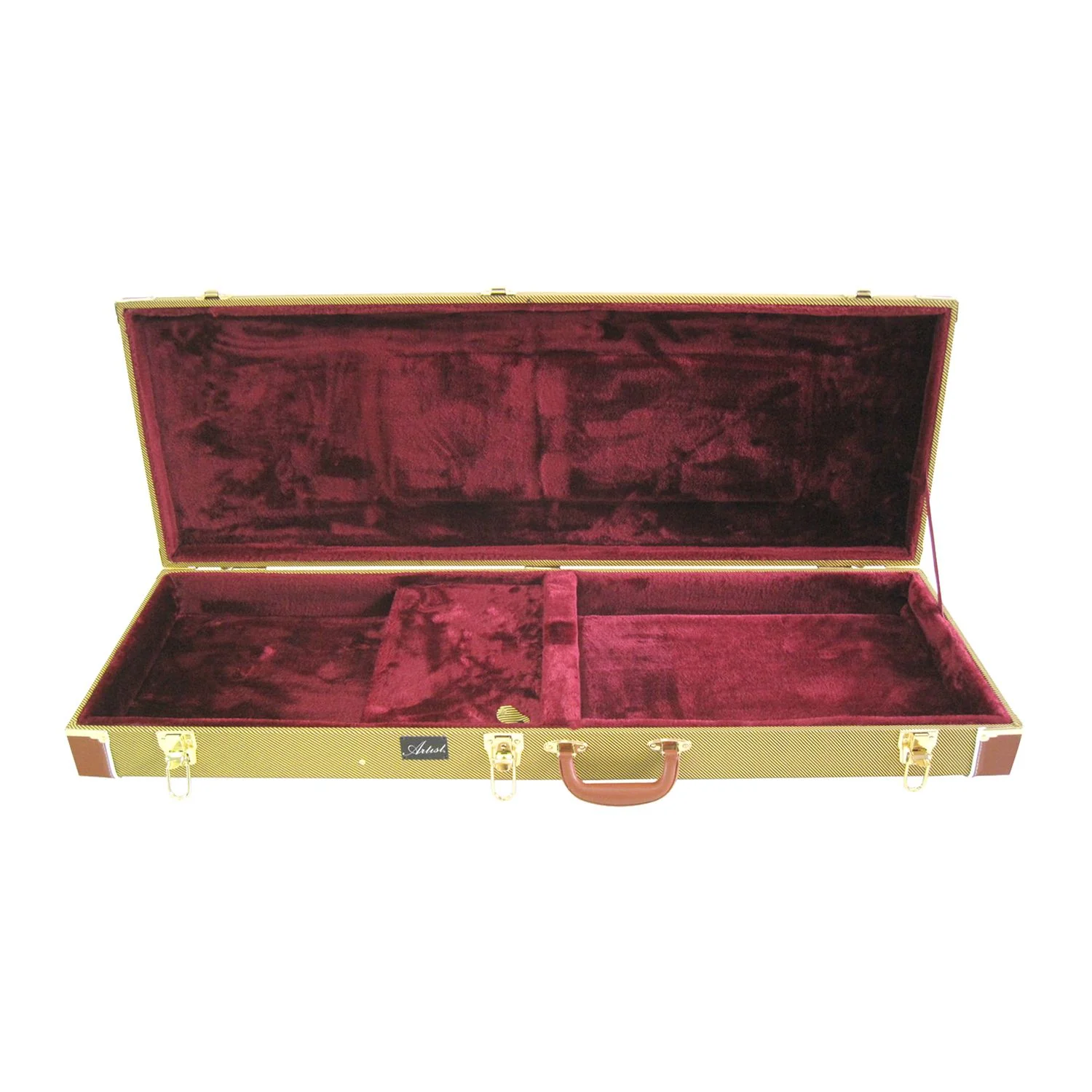 Artist REBC350FTB Electric Bass Guitar Rectangular Hard Case w/ Lock - Image 3